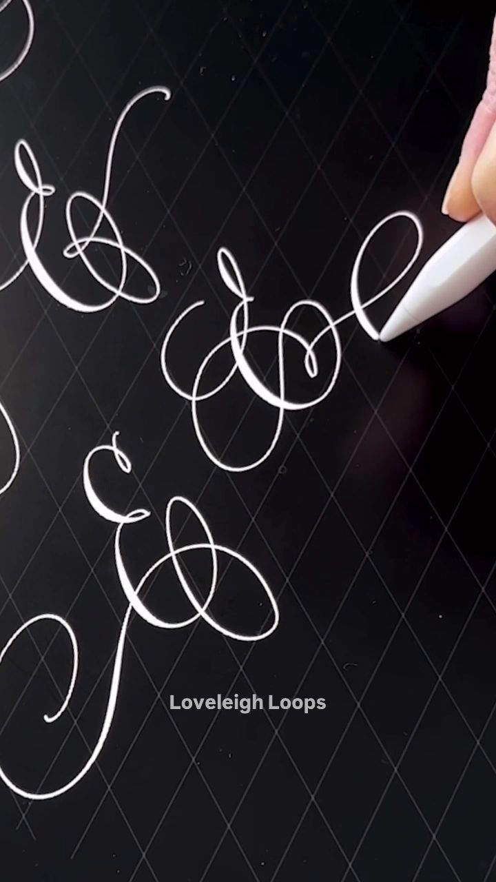 Calligraphy Alphabet Letter Flourishes