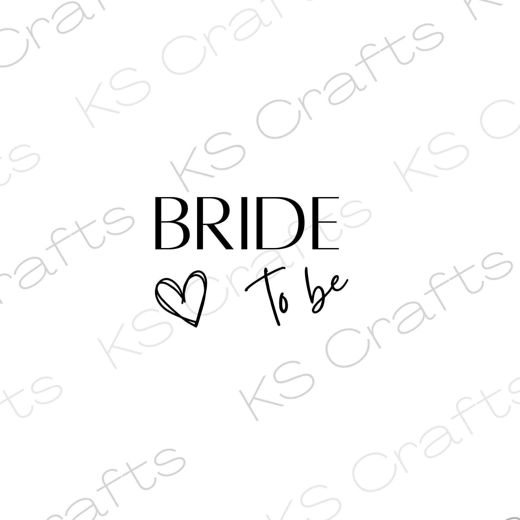 Bride to be 2 SVG PNG JPG, téléchargement de texte d’impression numérique, saison de mariage