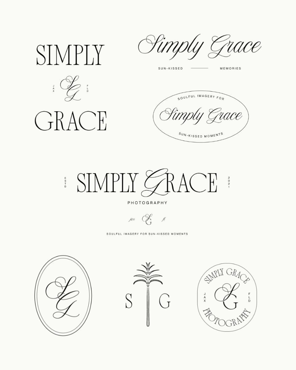 Logo Suite Wedding Photographer | Brand Identity for Luxury Wedding