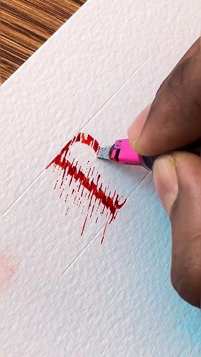 1 OR 2? 🤔 CALLIGRAPHY GLITCH EFFECT WITH A PILOT PARALLEL PEN #calligraphymasters #glitch #shorts