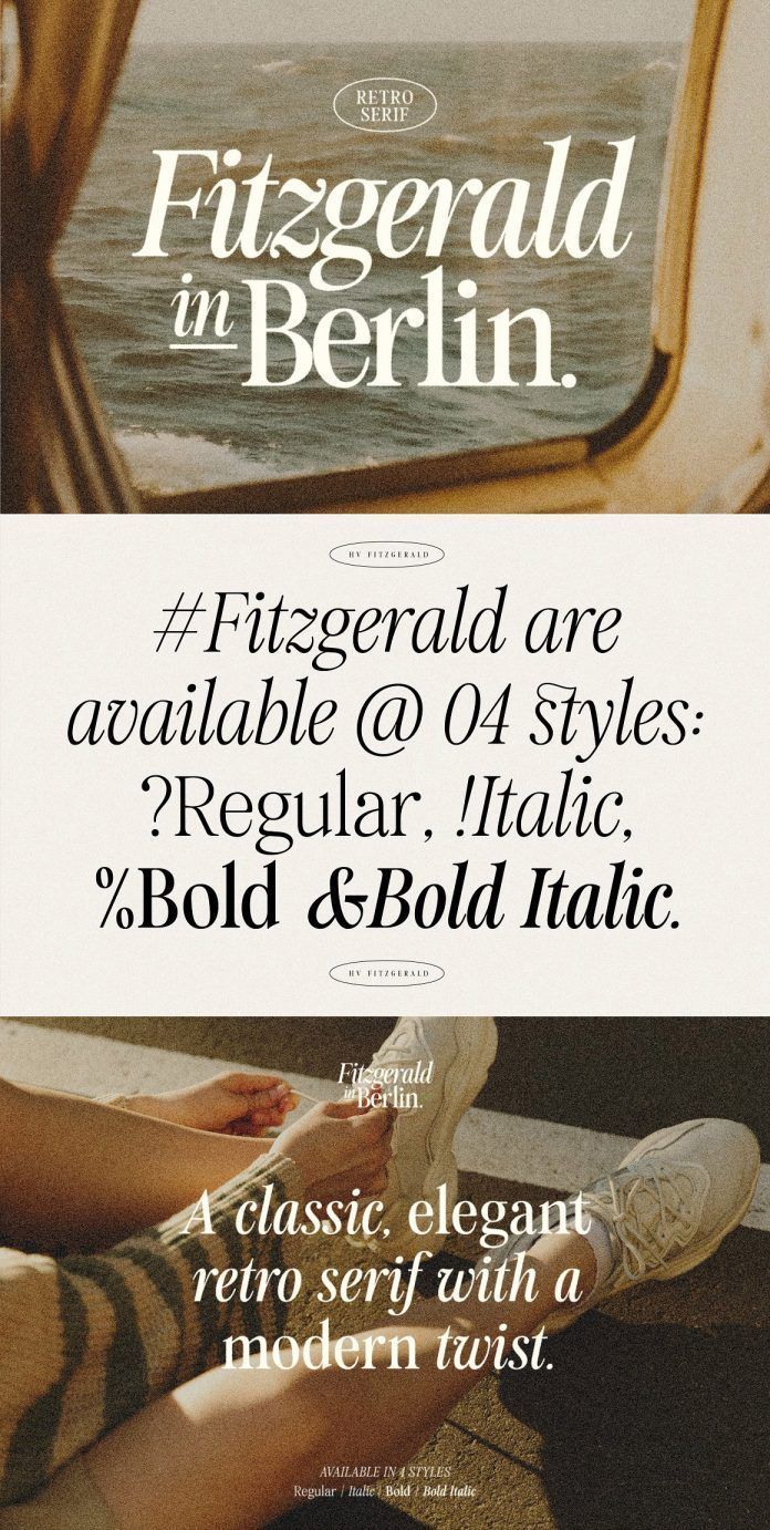 Harmonais Visual introduces Fitzgerald Font: a stylish typeface.