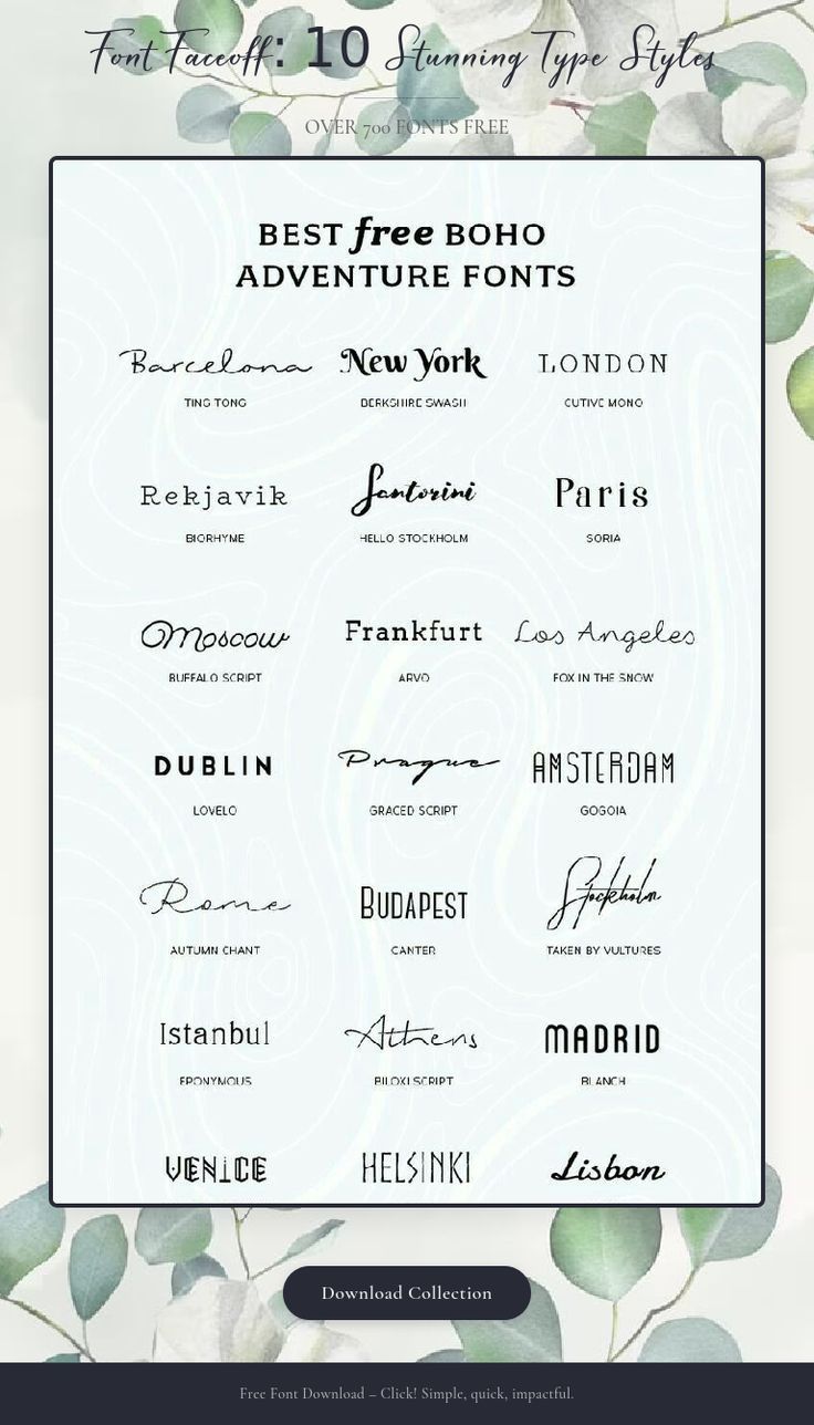 Font Faceoff: 10 Stunning Type Styles