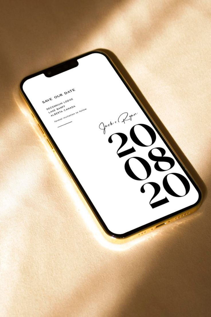 Sleek Simple Text Save the Date Card for a Timeless Celebration