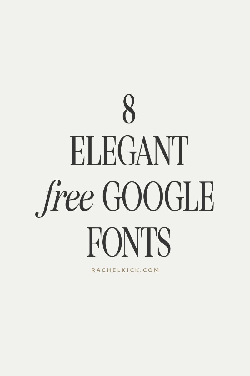 8 Elegant & Free Google Font Pairings for Websites