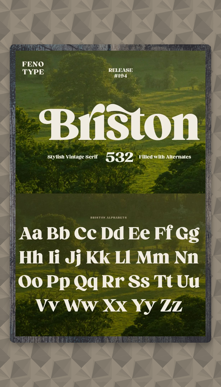 Briston Serif Font: Elegant & Modern Typography