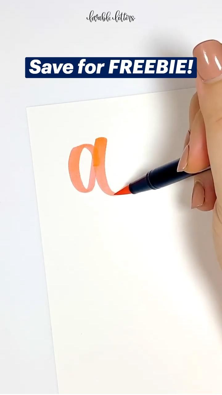 Alphabet Lettering | Freebie | Lettering Inspo | Calligraphy Inspo | Lettering Style | Wedding Fonts