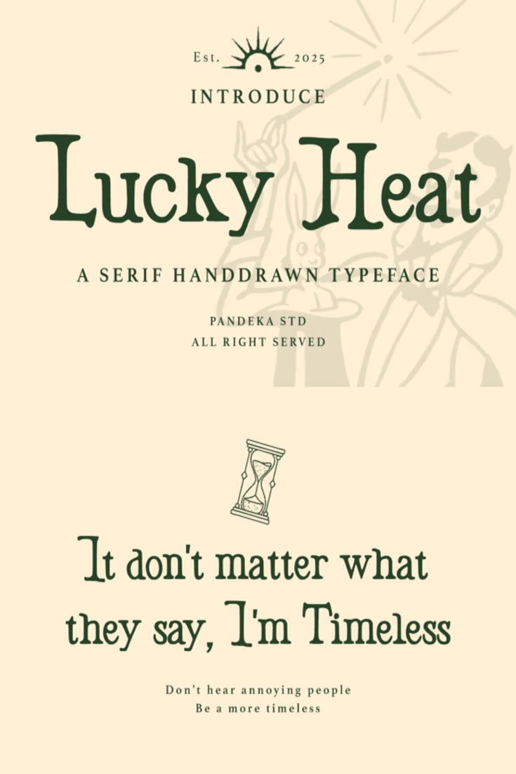 Vintage Western Serif Font: Lucky Heat