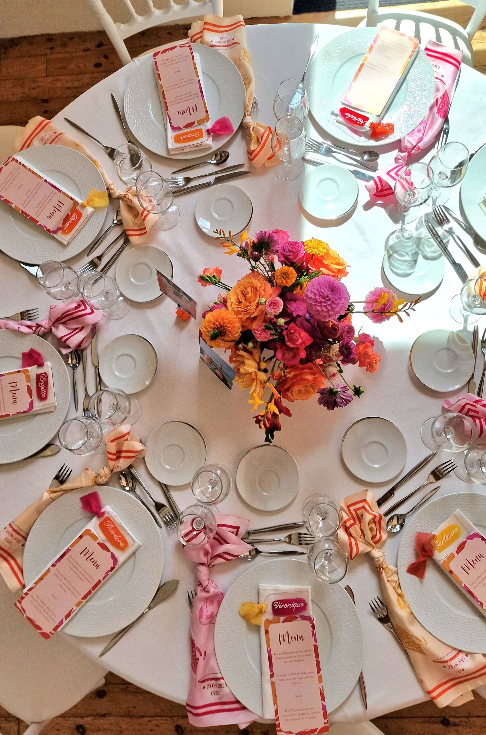 Table de Mariage aux touches spritz et américaines