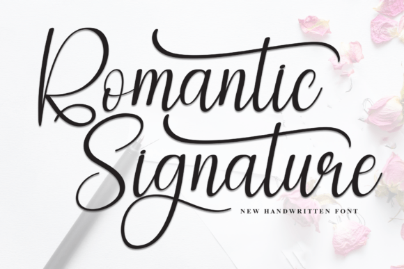 Romantic Signature Font by andikastudio · Creative Fabrica
