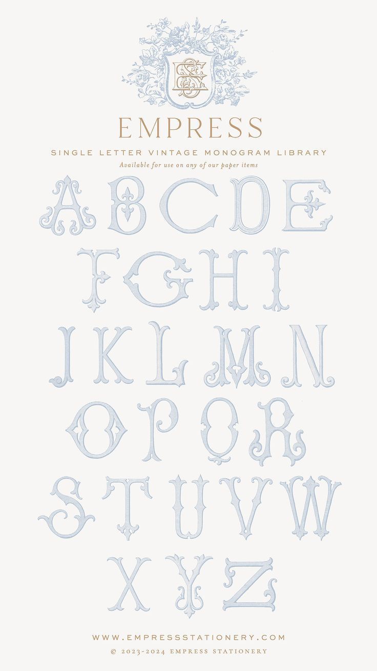 Monogram Fonts for Letters: Unique Initial Combinations