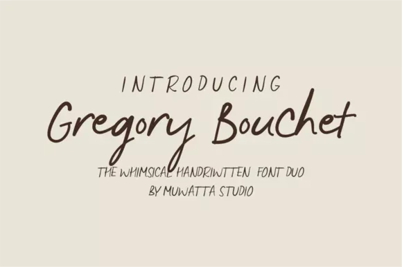 Gregory Bouchet Font