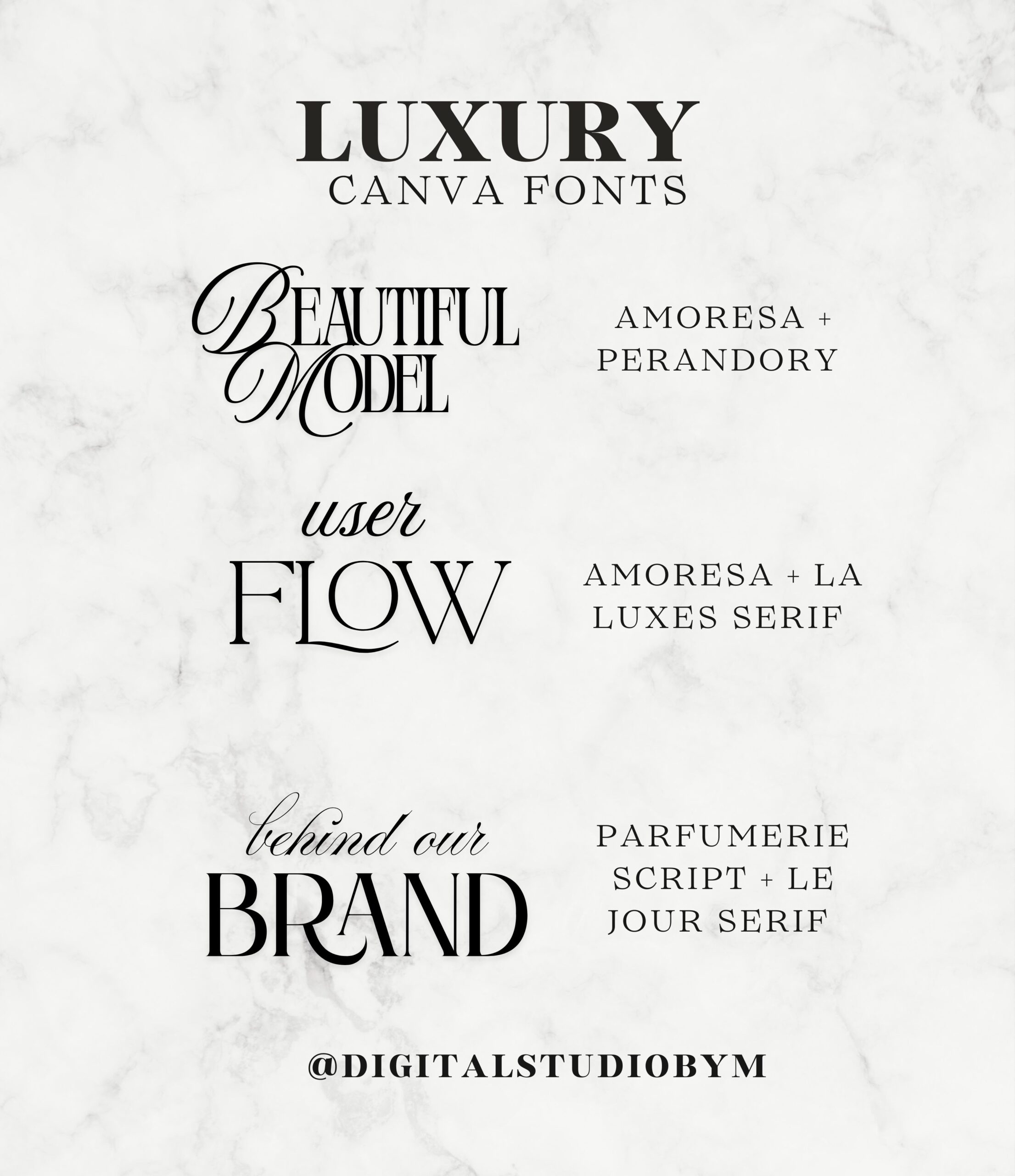 Luxury Canva fonts!
