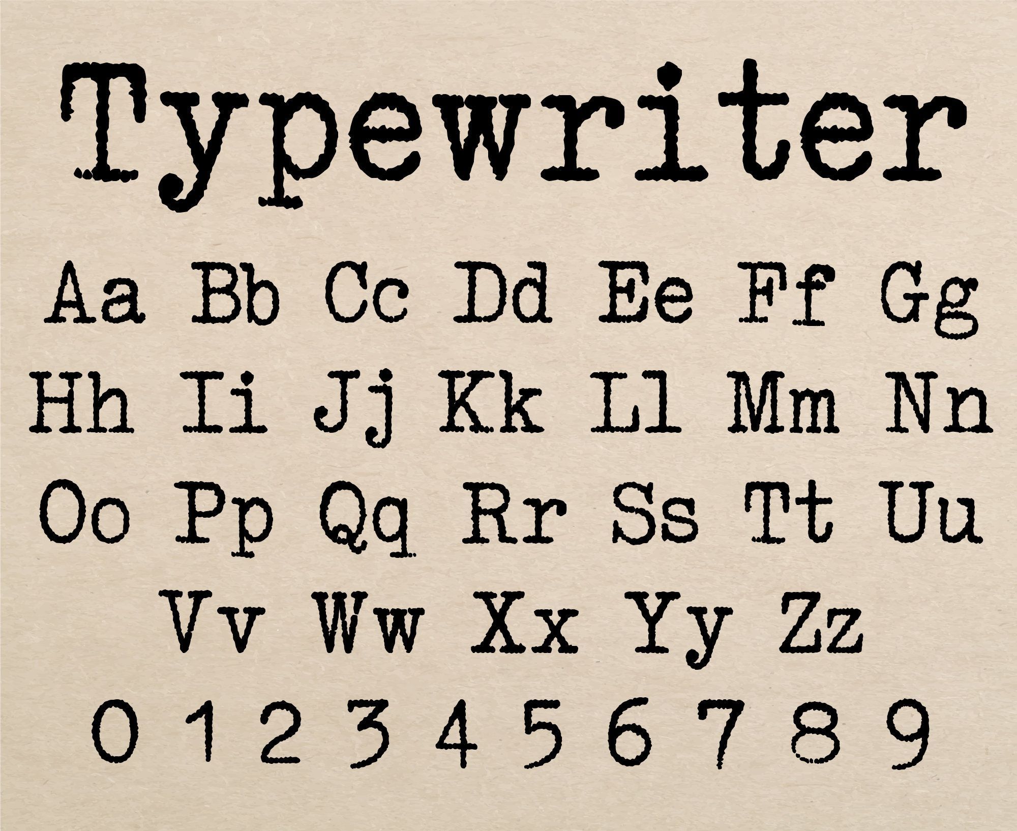 Typewriter Schrift Typ Schrift Amerikanische Typewriter Schrift Alte