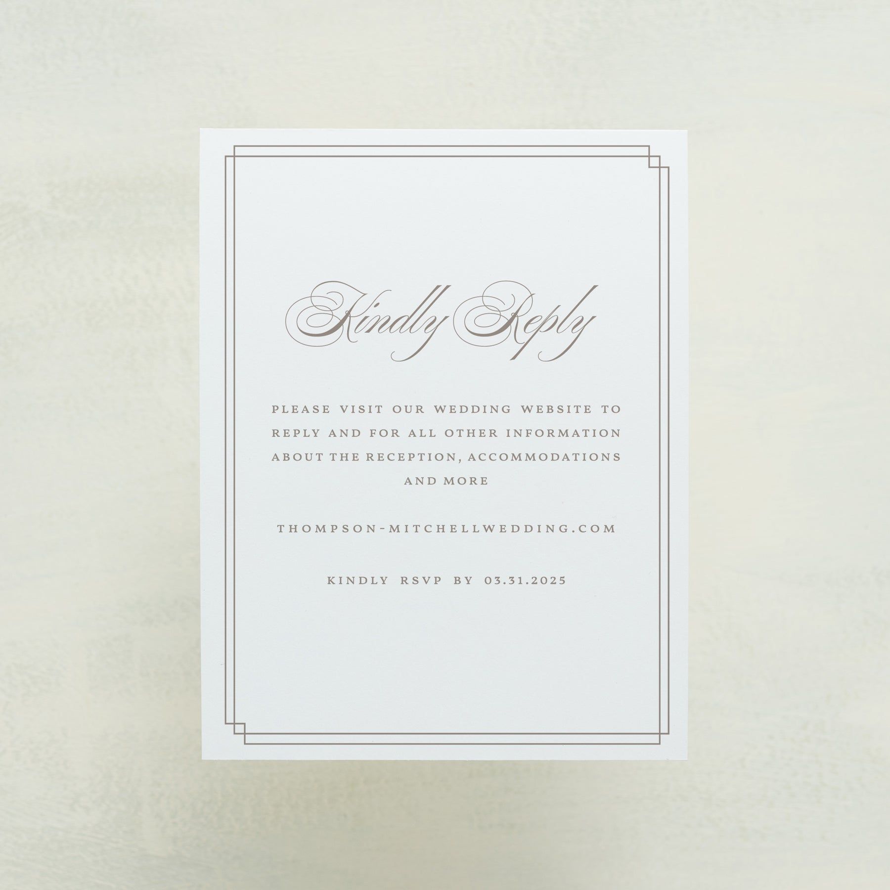 Always Traditional Digital RSVP Card