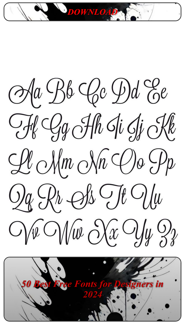 50 Best Free Fonts for Designers in 2024