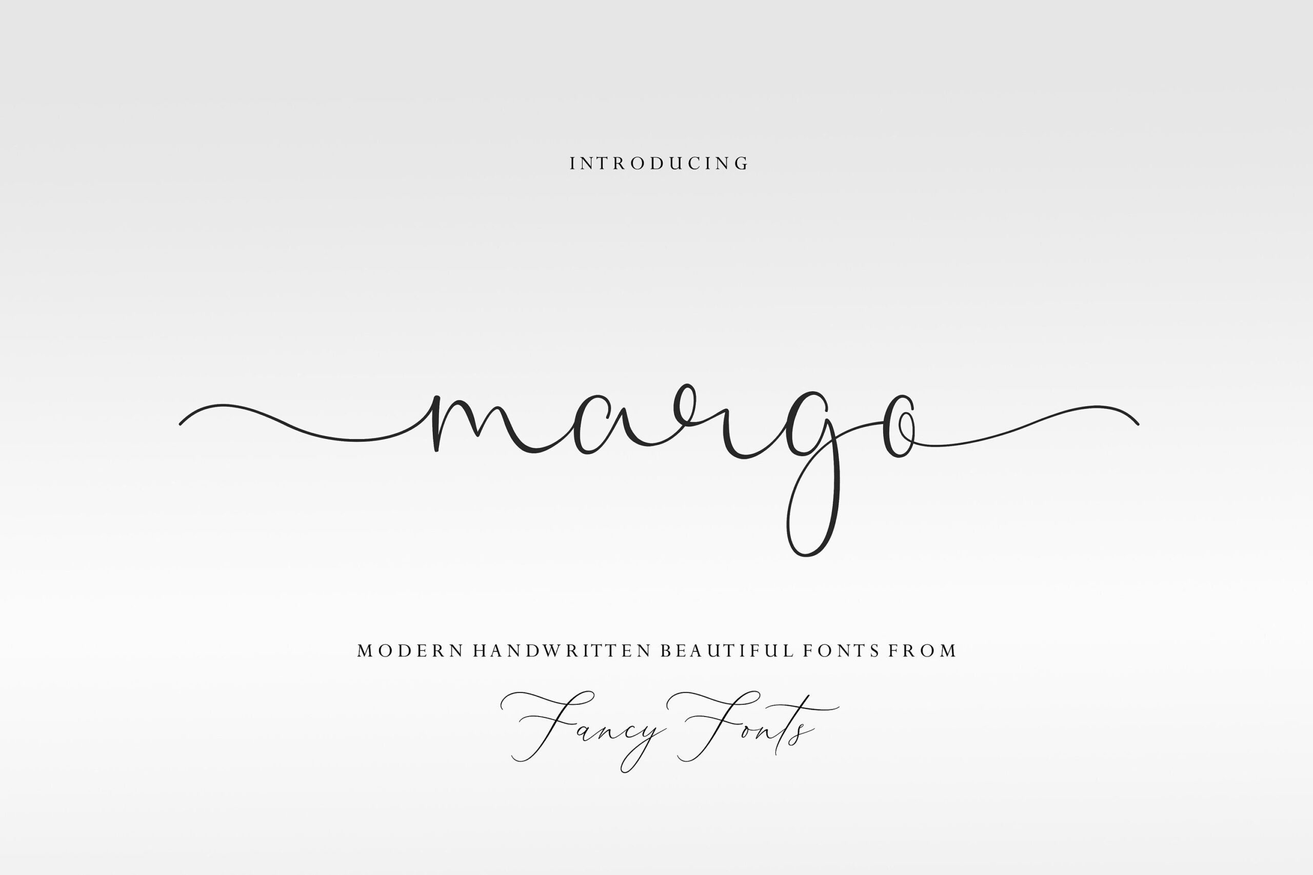 Police Margo Script : calligraphie moderne, police de mariage (téléchargement numérique)