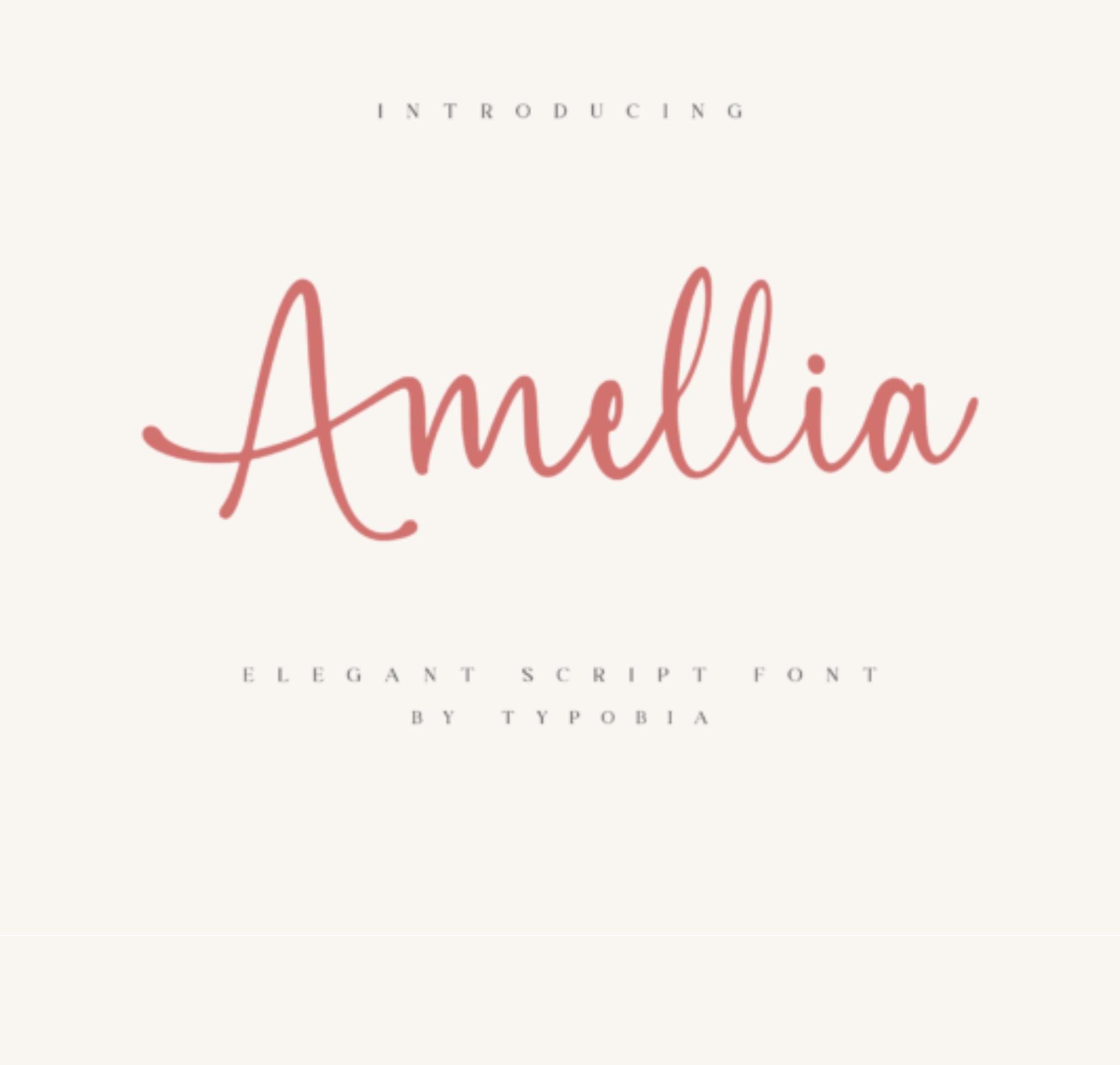 Police Amelia, police script, police manuscrite, police de mariage, police romantique, usage commercial, police Cricut, police cursive