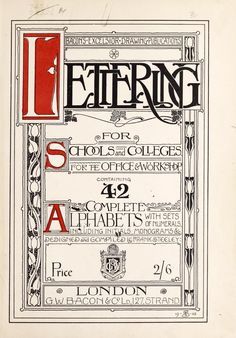 Lettering for schools and colleges, for the office and workshop … : Steeley, Frank : Free Download, Borrow, and Streaming : Internet Archive
