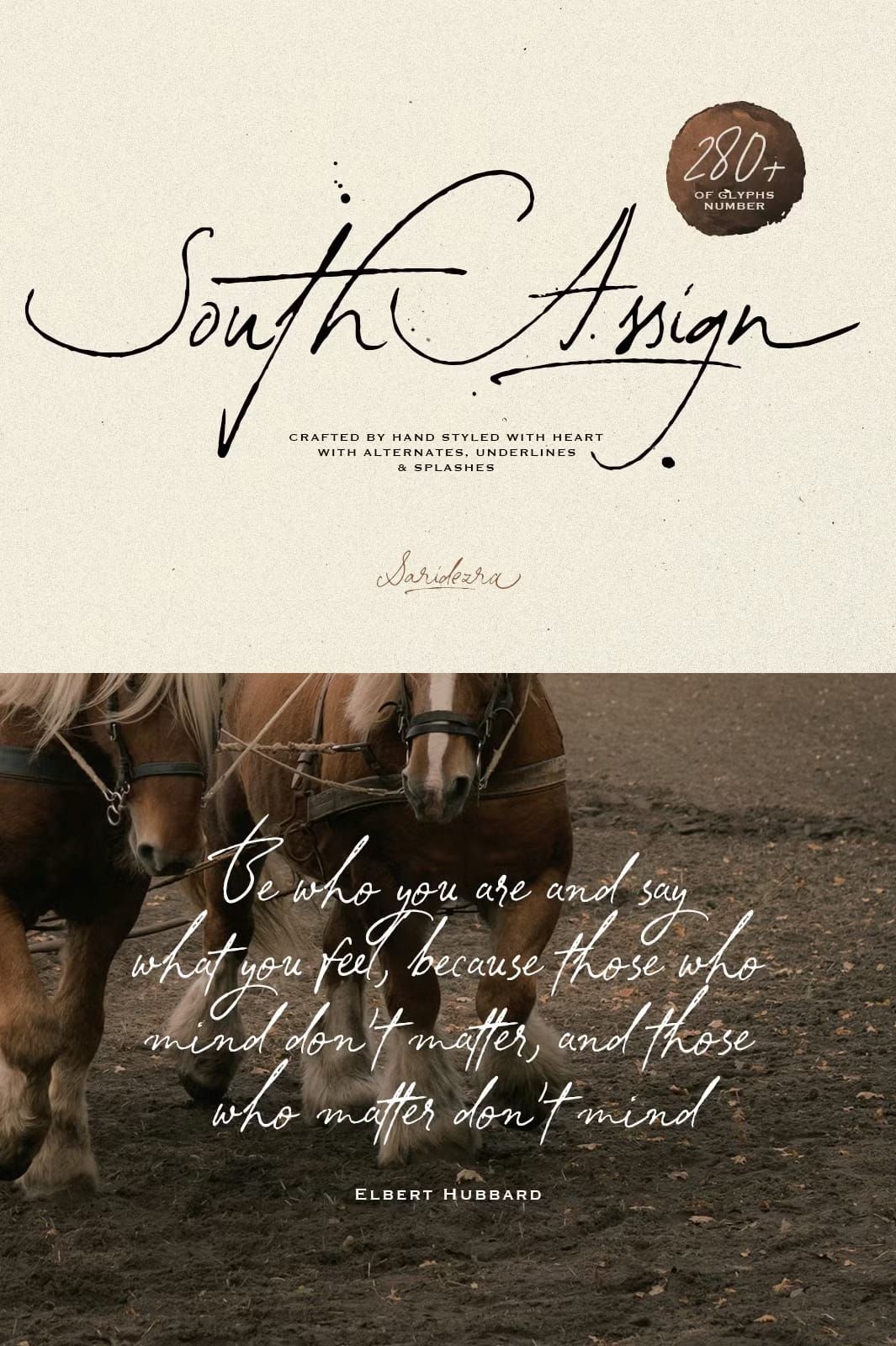South Assign — Vintage Inspired Font — Siteoutsite