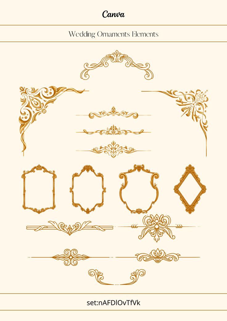 Wedding Ornaments Illustration | Canva Elements
