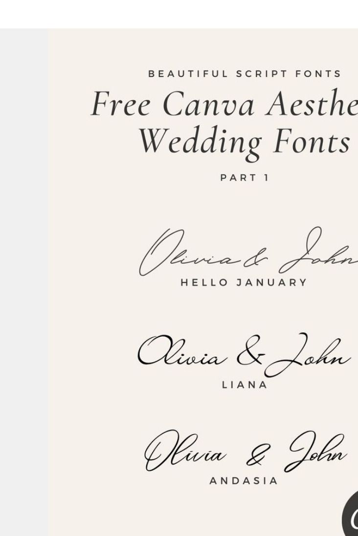 Best Wedding Font |
