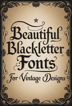 10 Ways to Use old-world lettering🎯