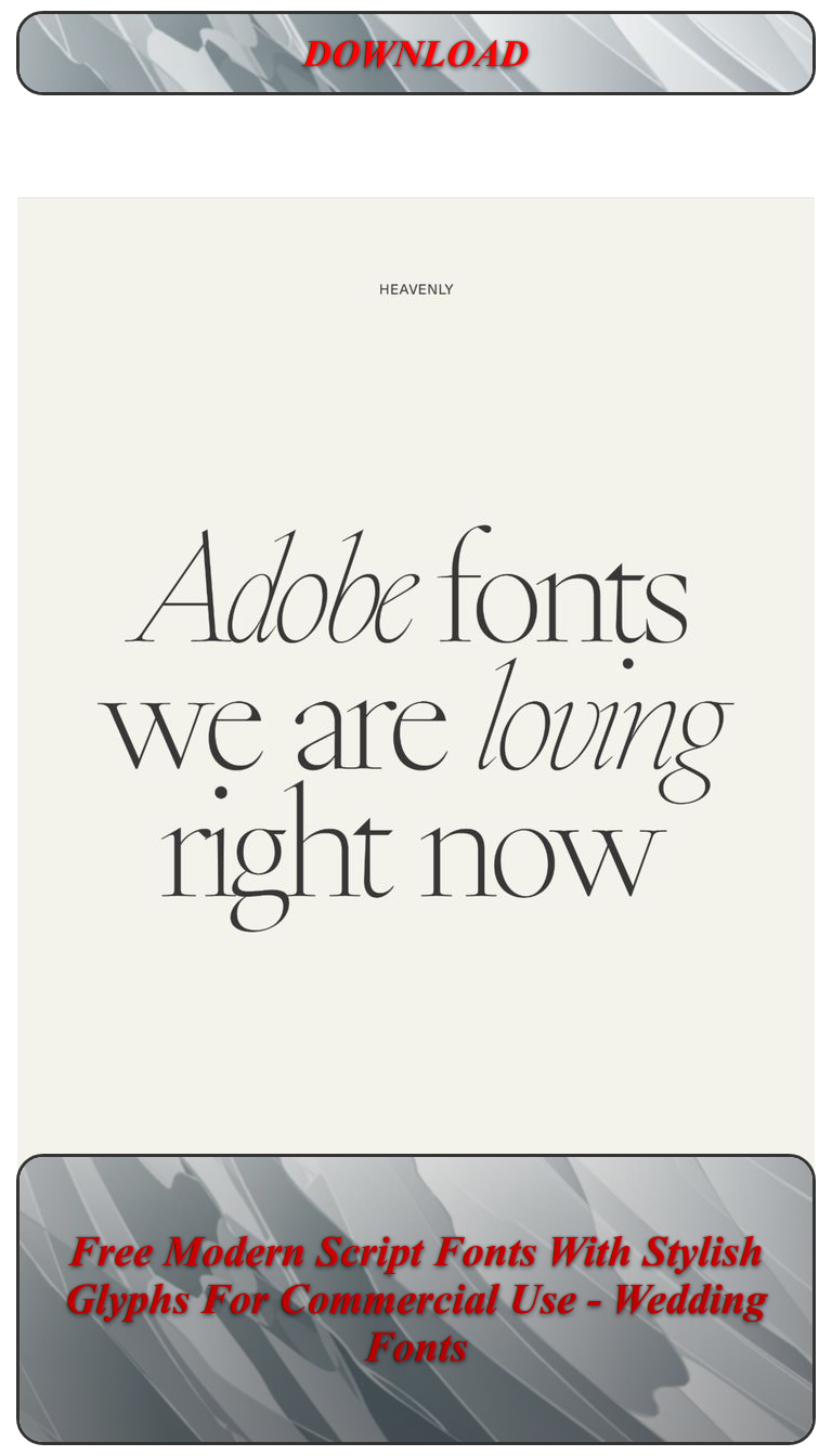 Free Modern Script Fonts With Stylish Glyphs For Commercial Use — Wedding Fonts