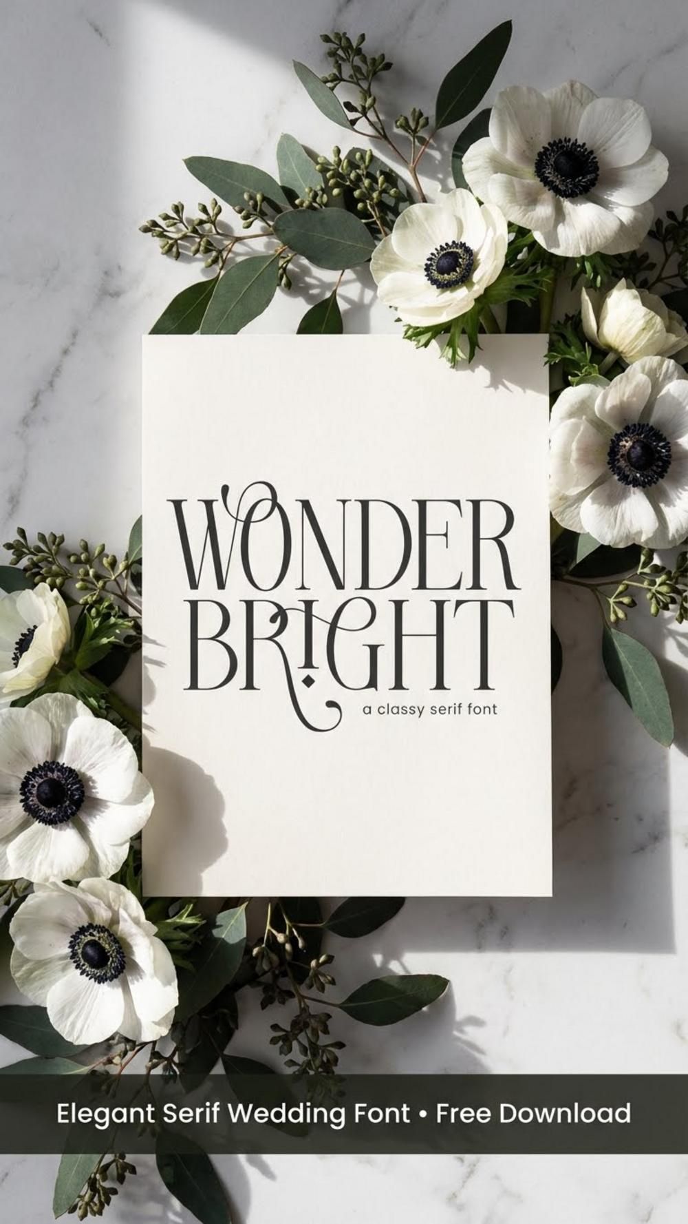 Elegant Wonder Bright Wedding Font — Free Download