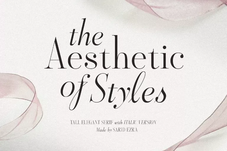 Aestheticstyles Regular Font