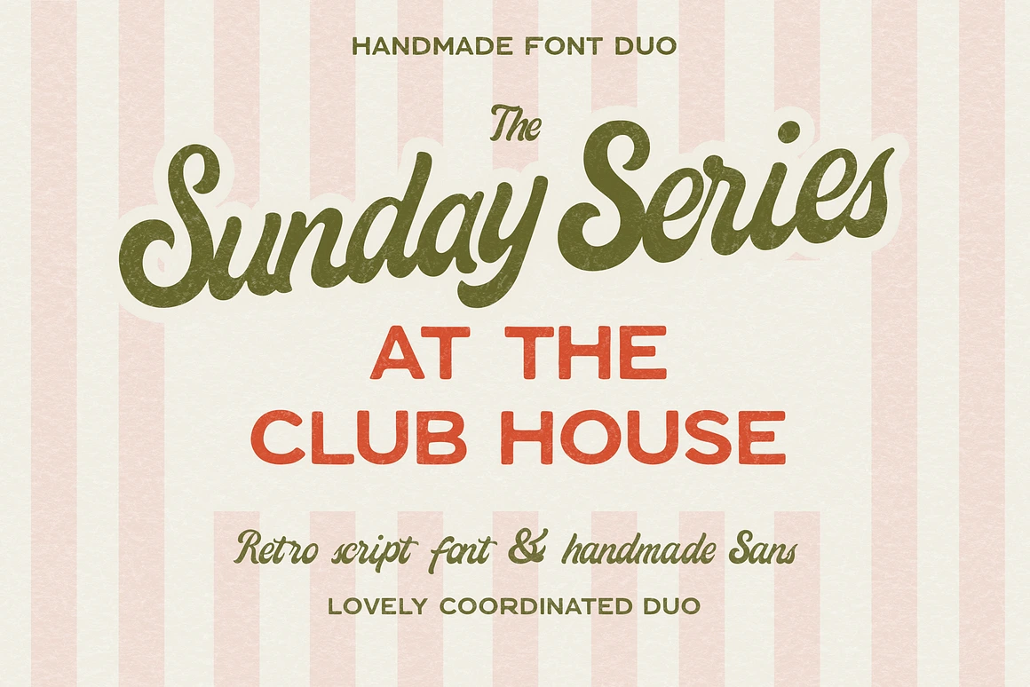 Handwritten Retro Font Duo