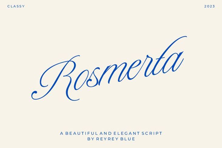 Rosmerta Font | ReyreyBlue | FontSpace
