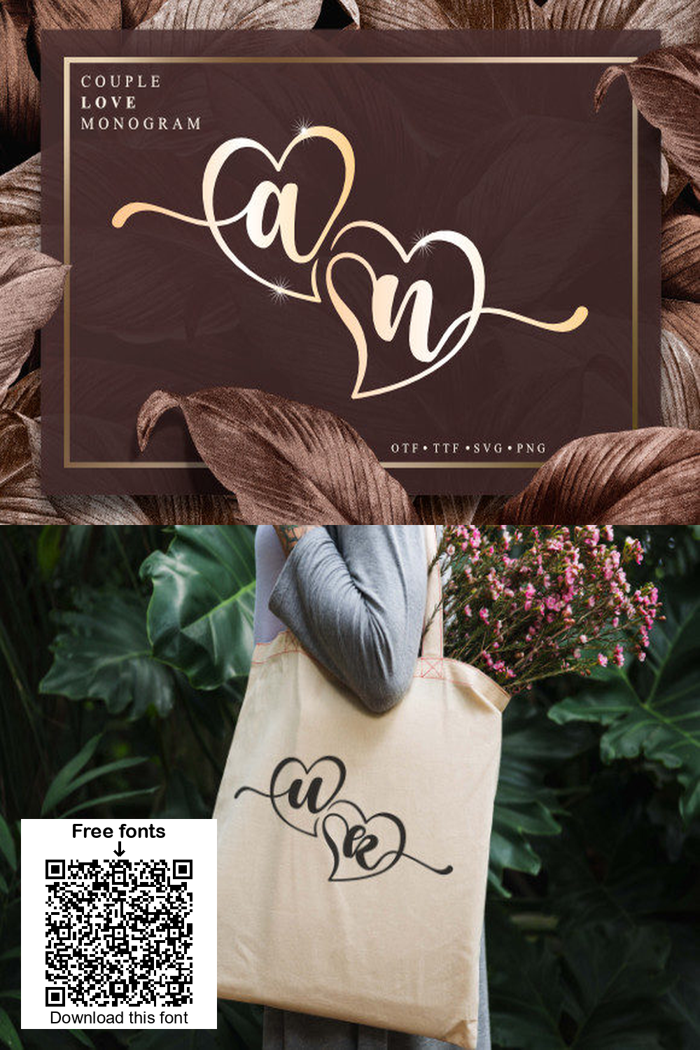 Couple Love Monogram Font