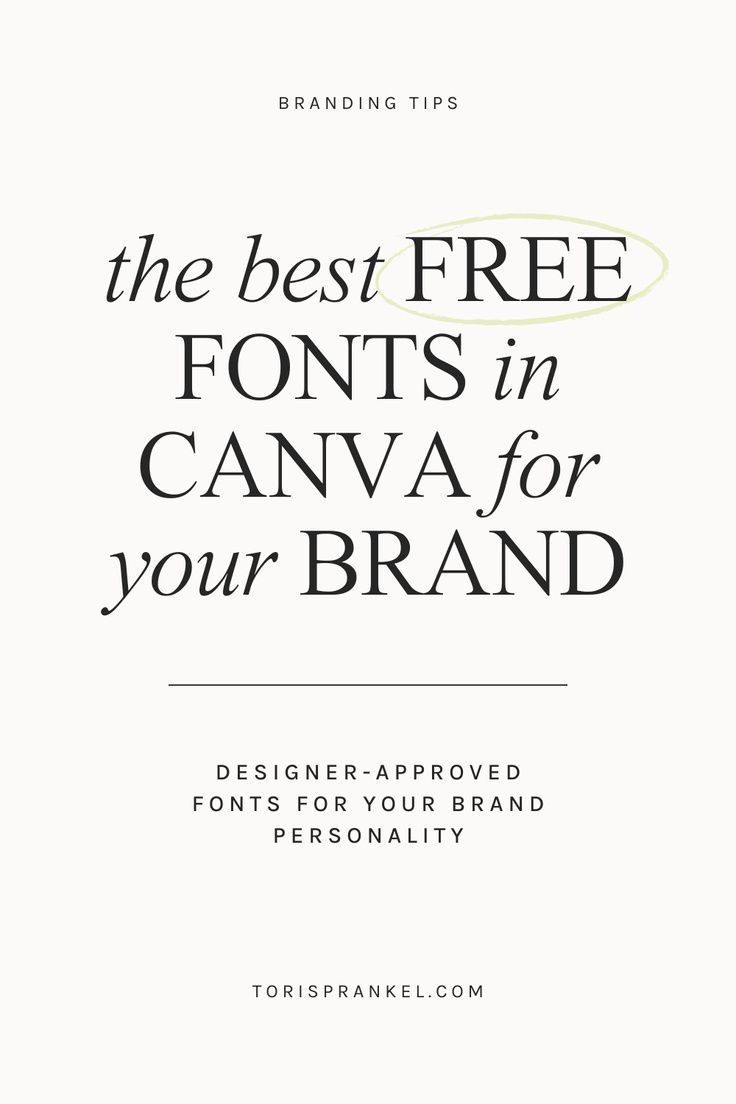 The Best Free Canva Fonts for Your Brand