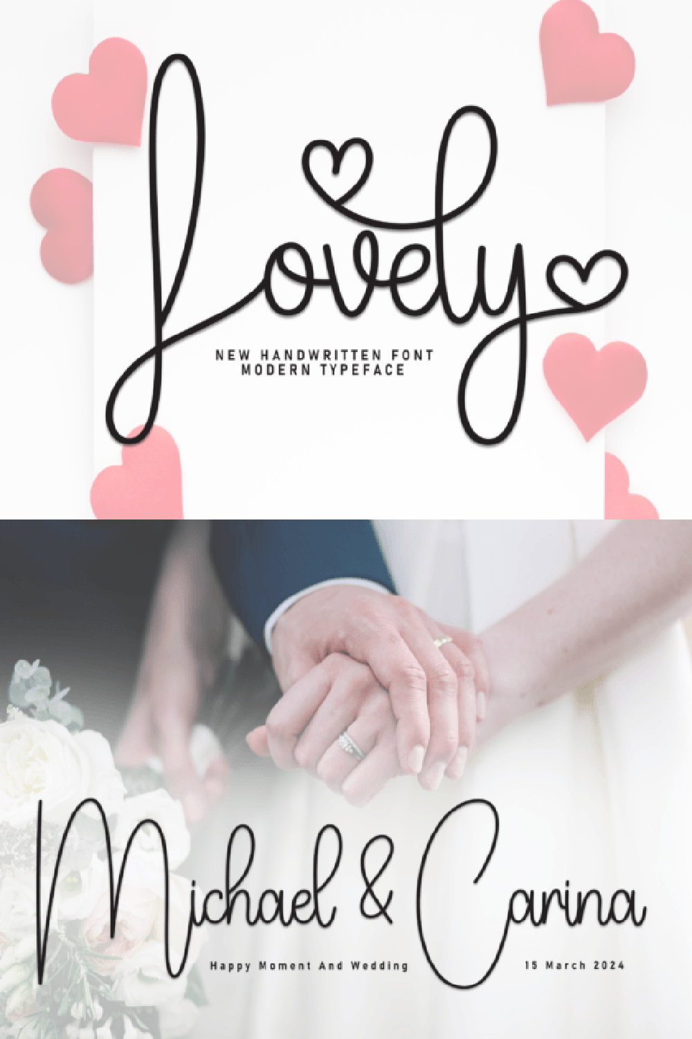 Lovely Font: Elegant Handwritten Script for Romantic Branding and Invitations