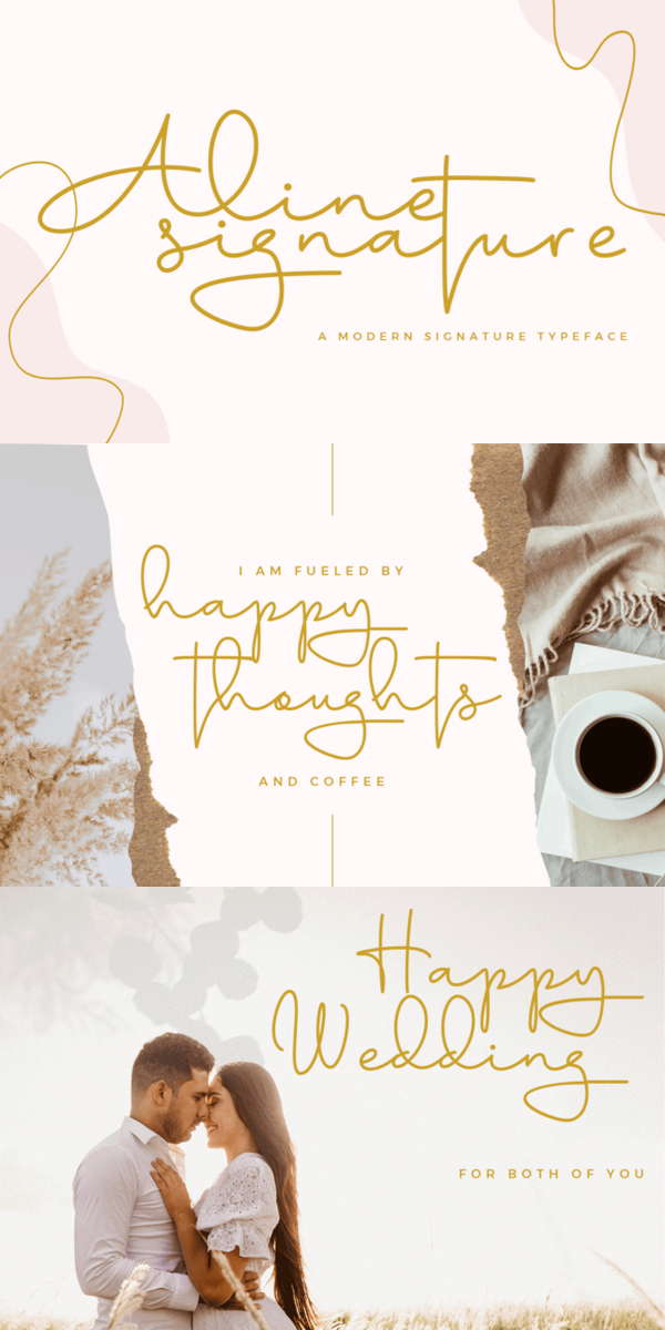 Aline: Pretty Script Font for Designs💠