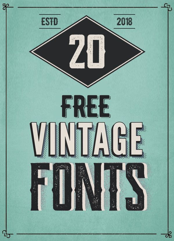 Free Vintage Fonts | | Graphic Design Junction