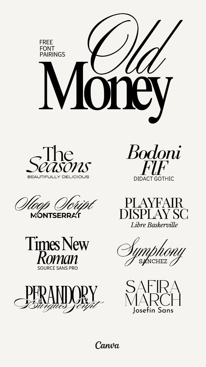 Old Money Fonts