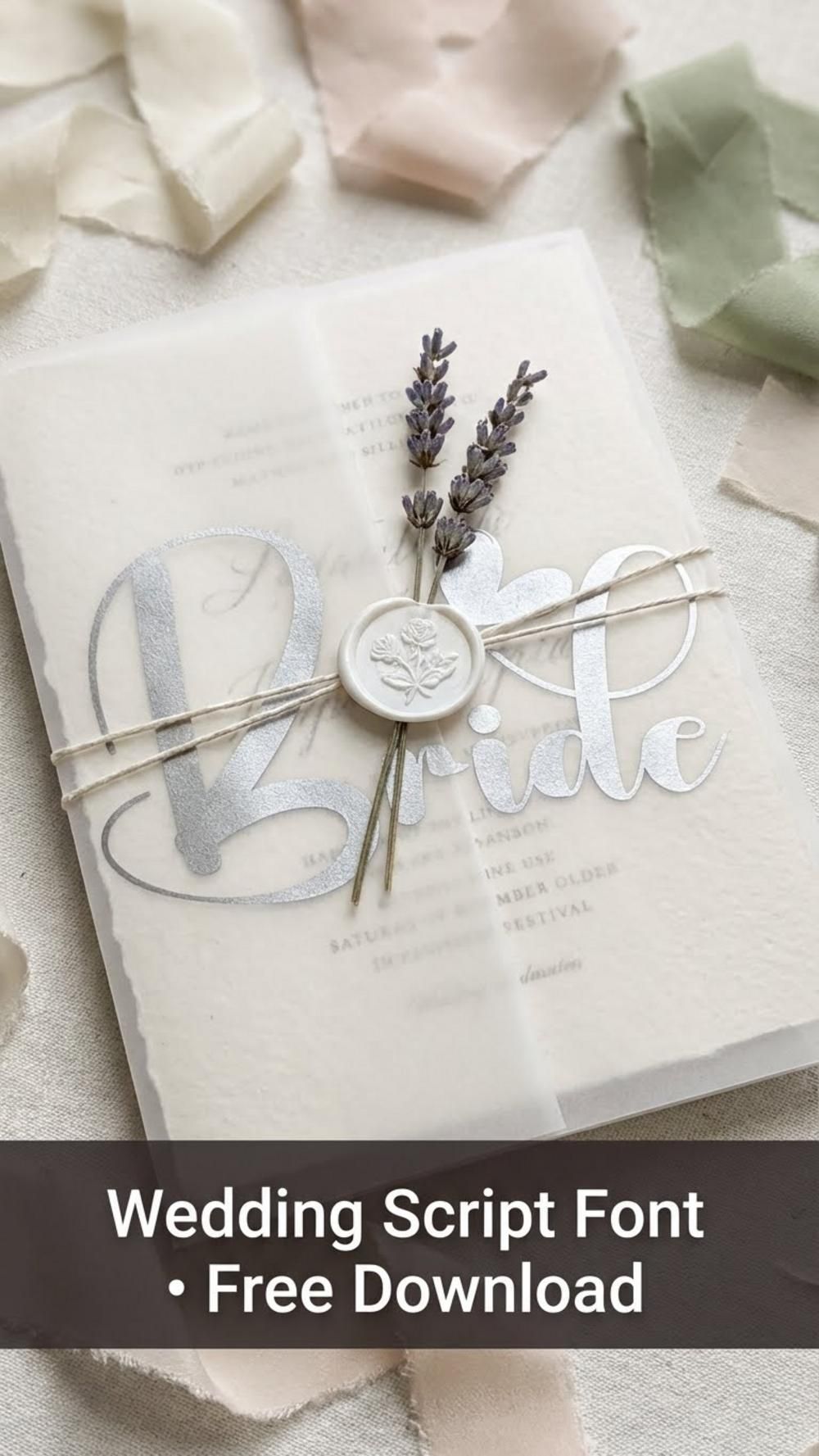 Romantic Wedding Invitation Script Font Ideas