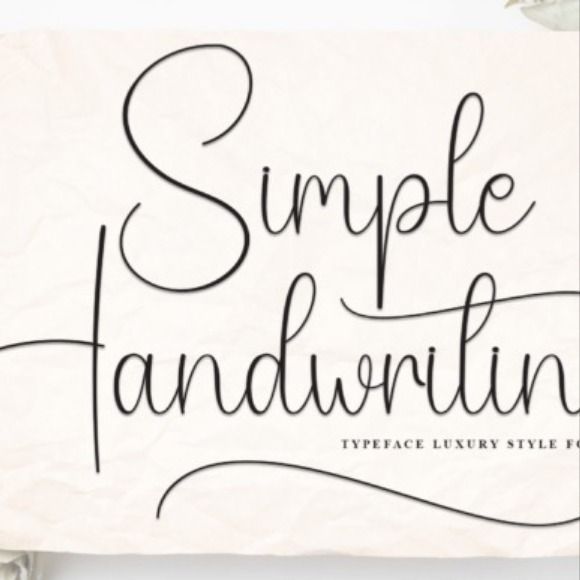 Elegant Script Font: Simple & Sophisticated Handwriting
