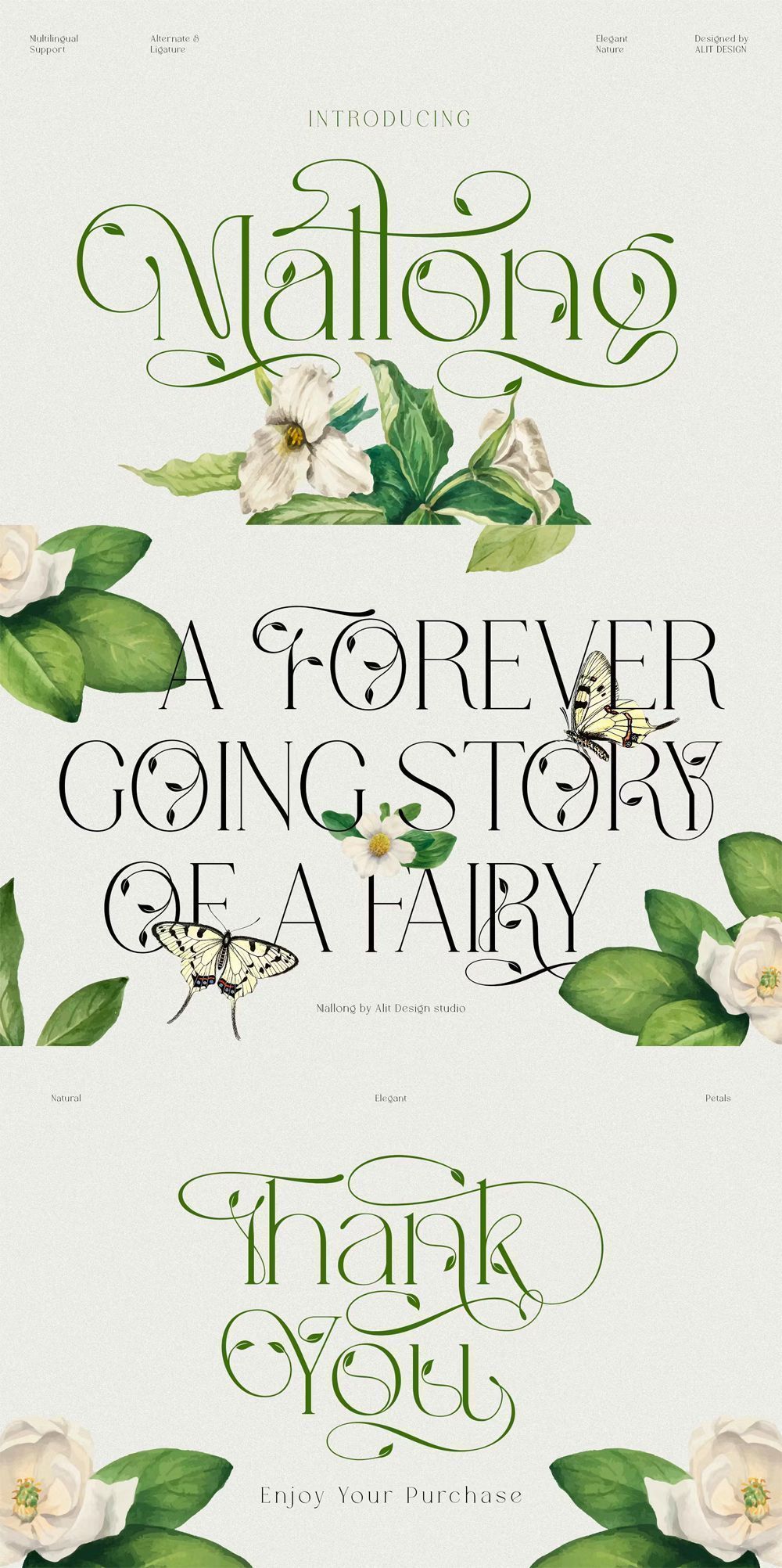 Elegant Cursive Font for Natural and Whimsical Designs Free Download