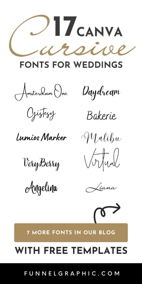 Canva Cursive Fonts: Perfect Wedding Invites