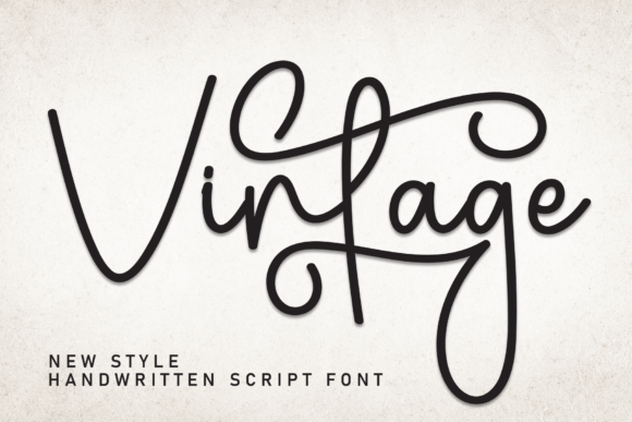 Vintage Font by andikastudio · Creative Fabrica
