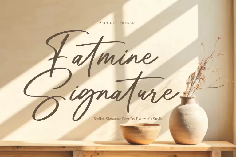 Fatmine Signature Font
