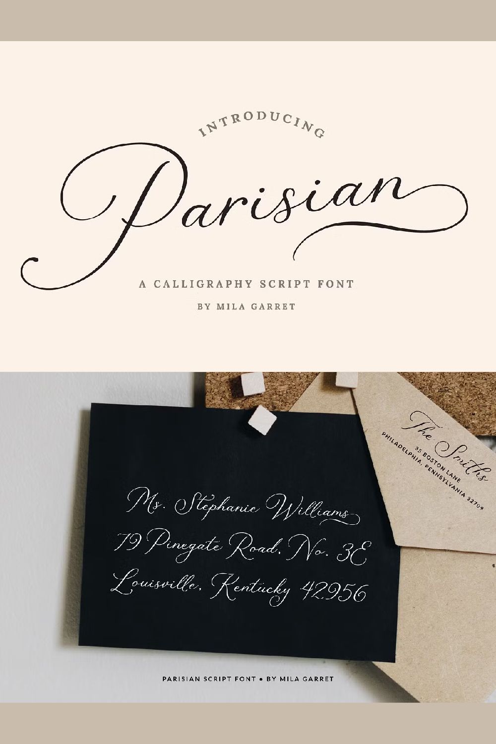 Parisian Vintage Calligraphy Script — Wedding Font