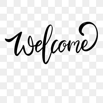 Hand Drawn Style Welcome Font, Welcome Clipart, Welcome, Meet PNG Transparent Clipart Image and PSD File for Free Download