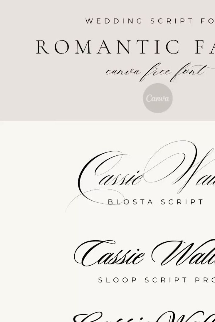 Romantic fancy wedding serif font — Canva Free Font