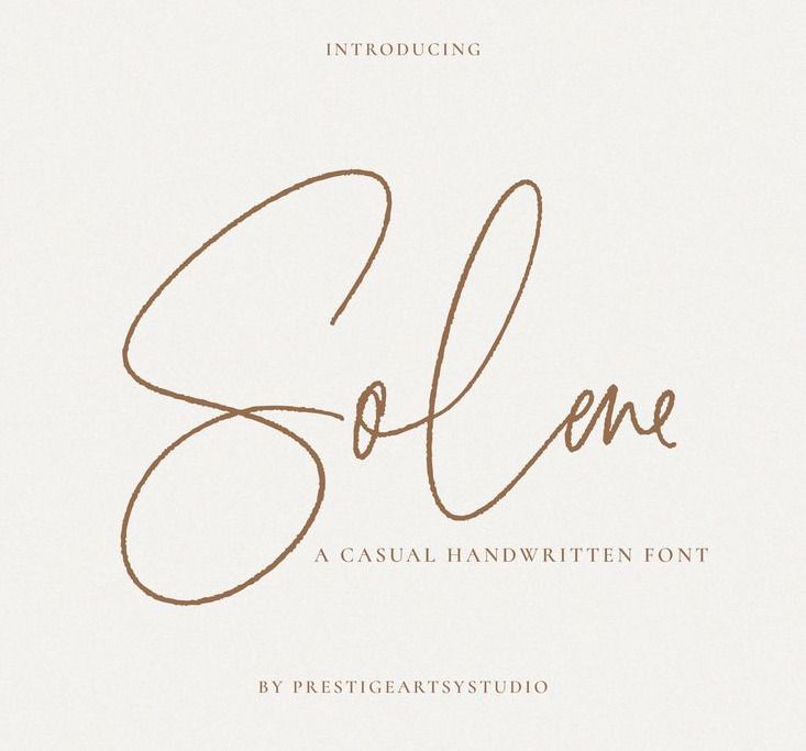 Modern Handwritten Script Font, Modern Calligraphy, Wedding Font, Cursive Font, Cricut Font, Procre