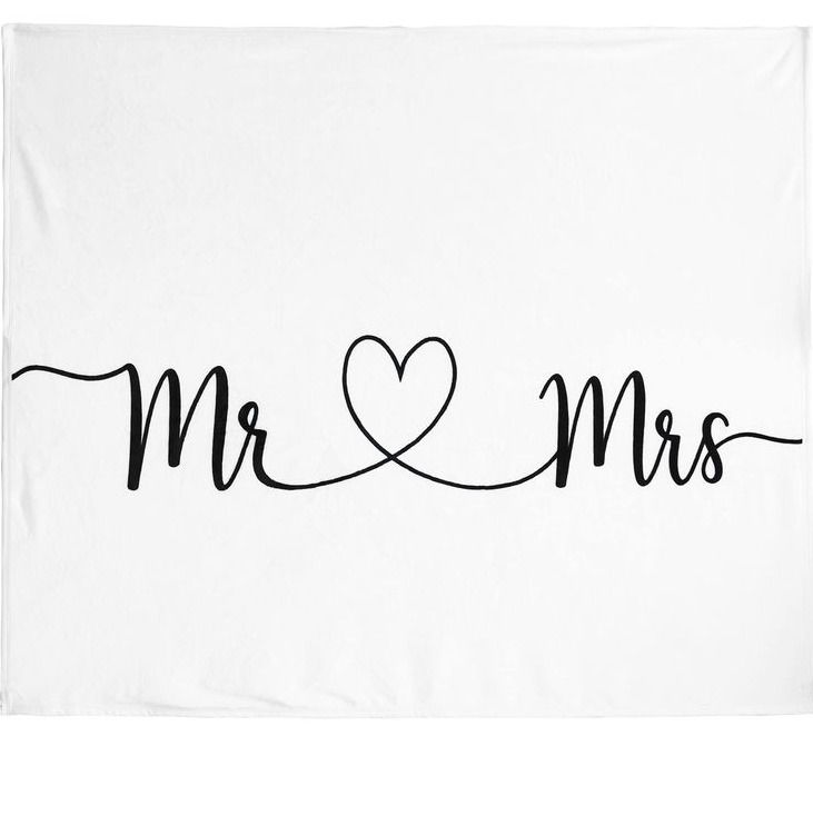 Ethisa Mr and Mrs Throw Blanket — 80x60in — Soft, Shareable Wedding Gift for Couples — Unique Groom