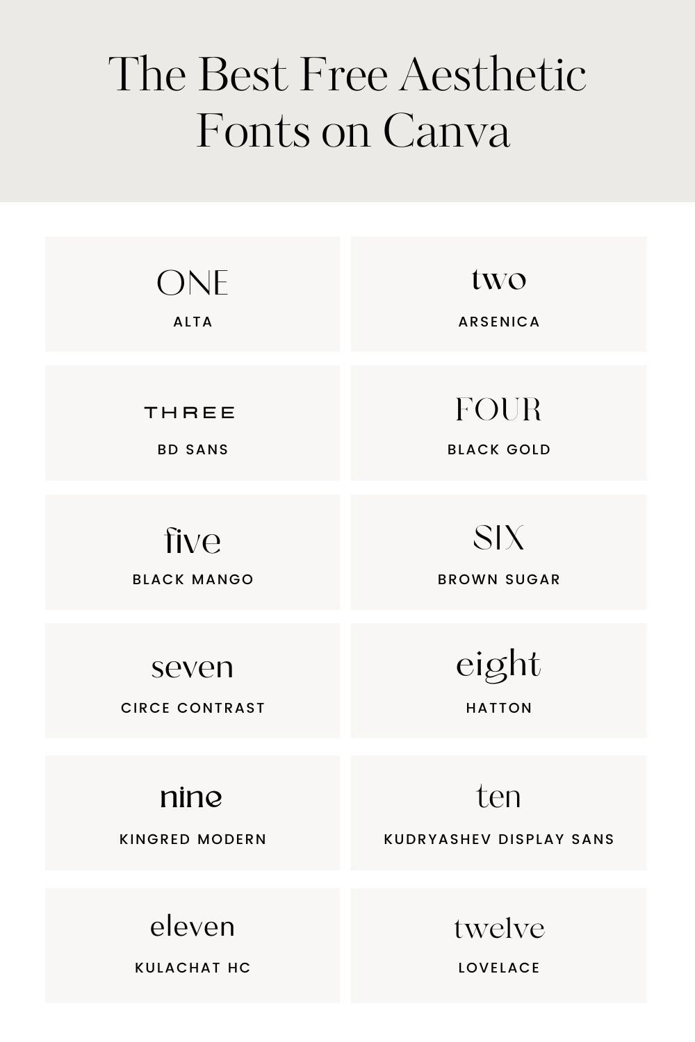 The Best Aesthetic Canva Fonts for Your Brand — Firther Design Co. | Canva Templates & Design Resources