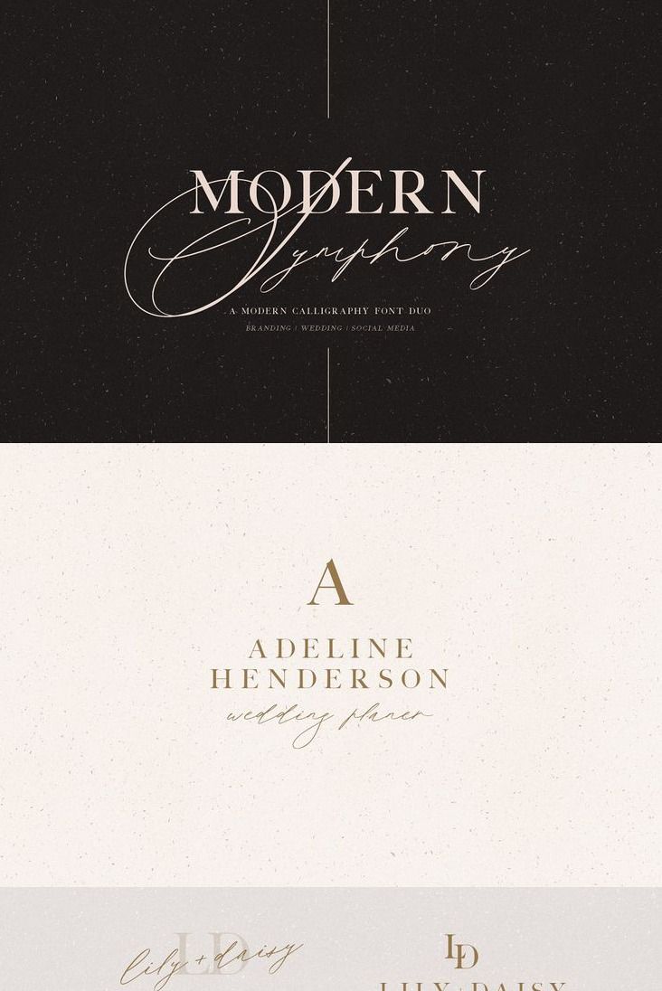 Modern Symphony Font Duo